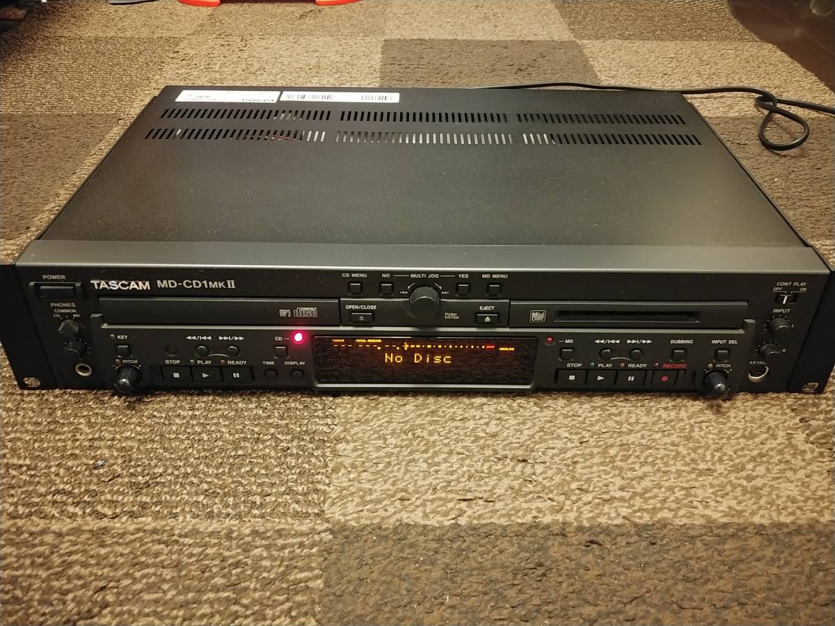 【美品】TASCAM MD-CD1MKⅡ MD-CD1MK2 CDデッキ ③ TASCAM CDデッキ MD-CD1MK2 美品TASCAM - MD-CD1MKⅡ Player MD