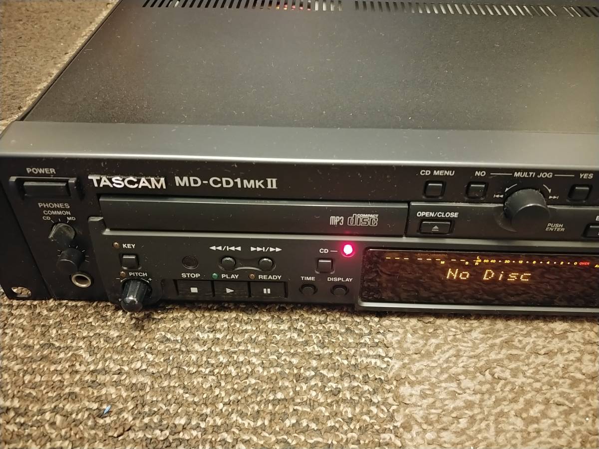 【美品】TASCAM MD-CD1MKⅡ MD-CD1MK2 CDデッキ ③ TASCAM CDデッキ MD-CD1MK2 美品TASCAM - MD-CD1MKⅡ Player MD