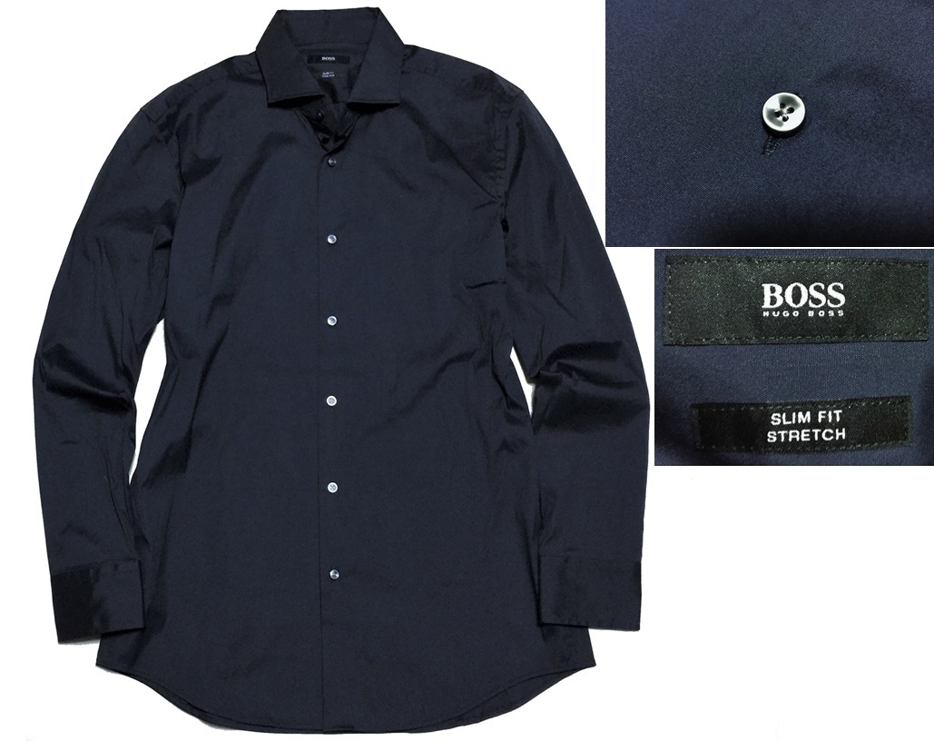 美品 HUGO BOSS ヒューゴボス イタリア製 SLIM FIT スリムフィット 