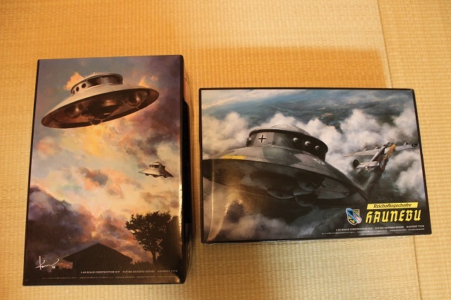 初版 WAVEウェーブ空飛ぶ円盤1/48アダムスキー型UFO 1/72ナチスドイツ 