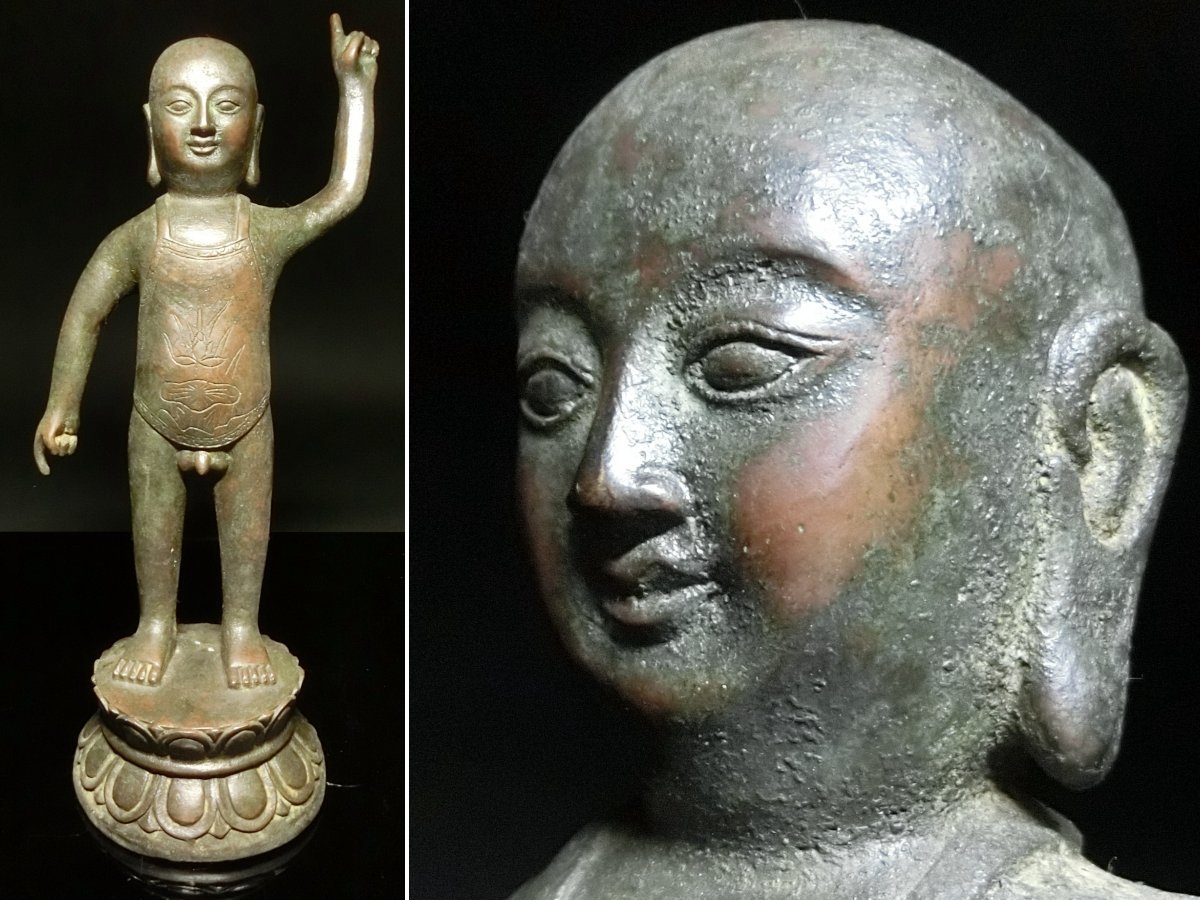 銅造誕生釈迦仏立像 釈迦誕生仏 - 立像 ｜仏像 灌仏会 花祭り 銅製