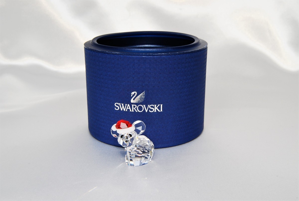 □【YS-1】スワロフスキー Swarovski サンタハット マウス □ 縦約3.5