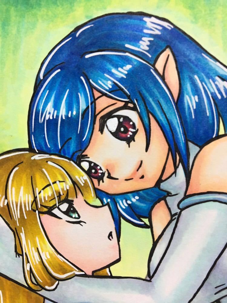 彫元彫伍 ハガキ 女子の戯れ 百合 Gl レズ エルフ セクシー オリジナル 手描きイラスト 手書き 手描きイラスト 売買されたオークション情報 Yahooの商品情報をアーカイブ公開 オークファン Aucfan Com