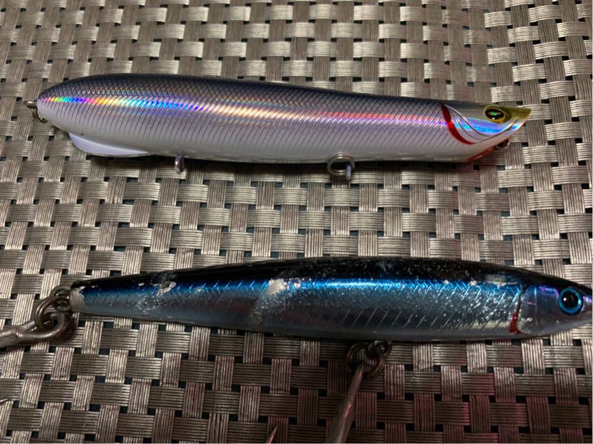 青物プラグセット　ミノーポッパーダイペン　7点セット 青物 ルアー7個セット ヒラマサ ブリ ダイビングペンシル ポッパー