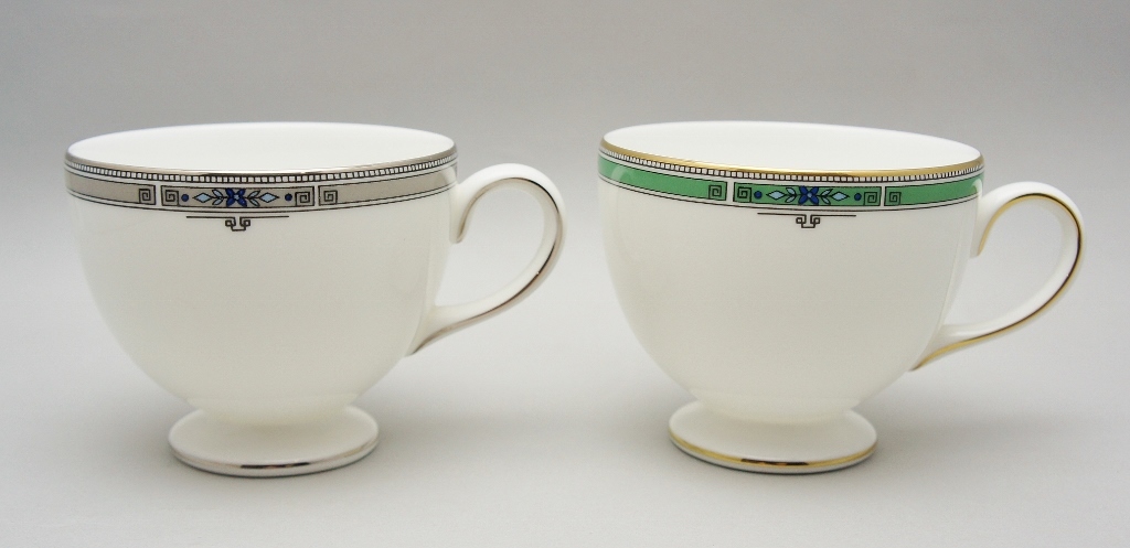 wedgwood カップ&ソーサー 2客 ジェイド&アムハースト 箱あり wedgwood カップ&ソーサー 2客 ジェイド&アムハースト 箱あり