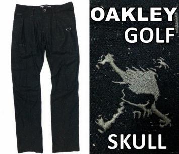 【最安値，HOT】 OAKLEY オークリー スカル ゴルフ パンツ スラックス メンズ W34 84cm 黒 スカル刺繍 3D 立体裁断 SKULL 3D TUCK TAPERED 2.0(84cm～)｜売買されたオークション情報、yahooの商品情報をアーカイブ公開 - オー パンツ、スラックス