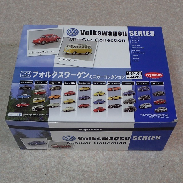 京商 1/64 フォルクスワーゲン ミニカーコレクション 20台セット ボックス 小箱未開封 京商 1/64 フォルクスワーゲン ミニカーコレクション 計20個set