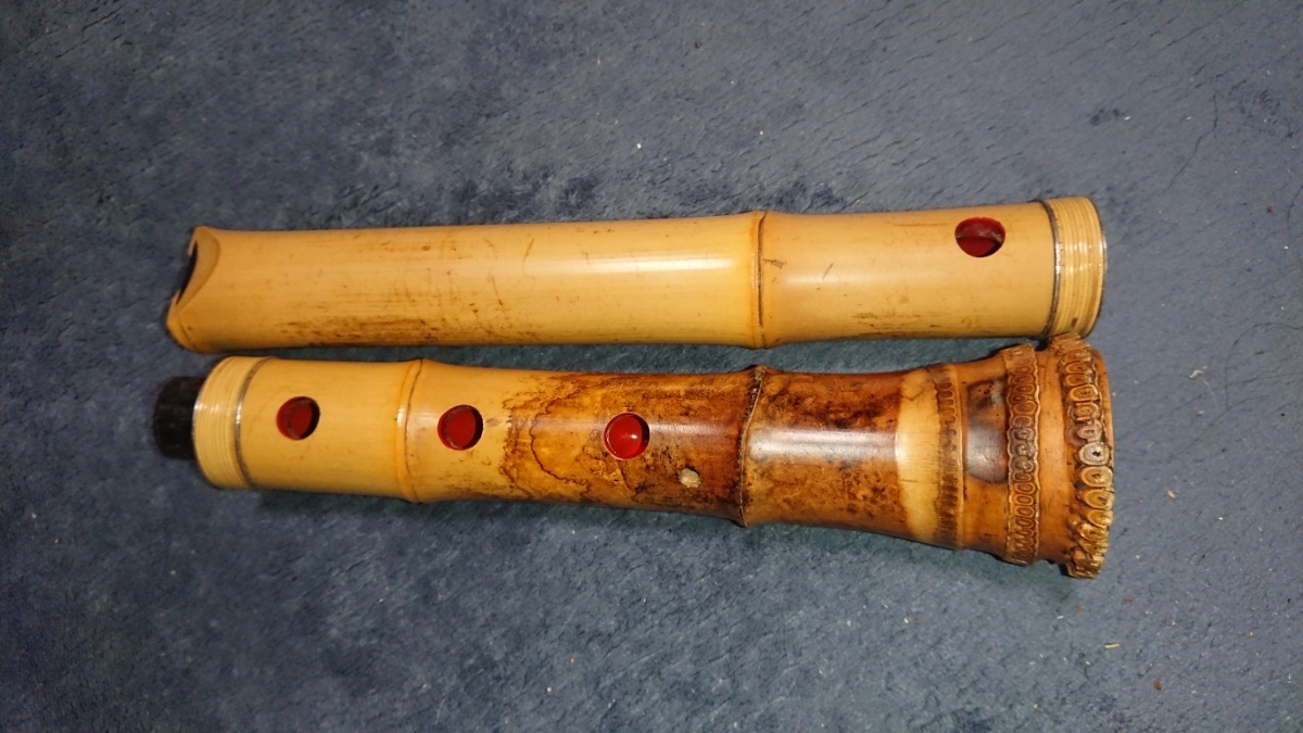 露秋銘尺八 1尺5寸管 都山唄口 尺八