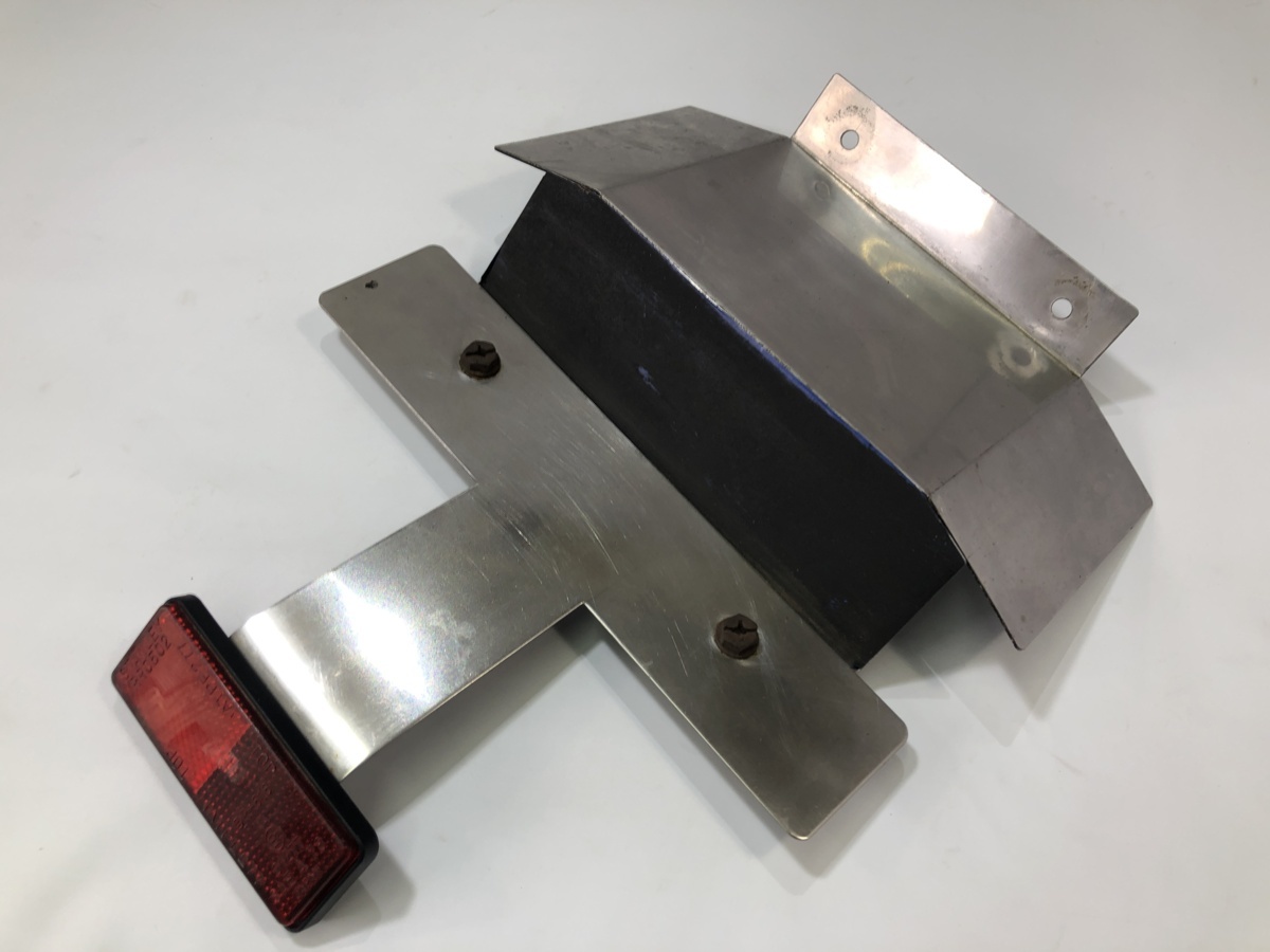 KAWASAKI　ZX-10 ZXT00B　ワンオフ　フェンダーレスキット　ステンレス製　ナンバーホルダー　レフレクター　カスタマイズ(中古)1295-I3042