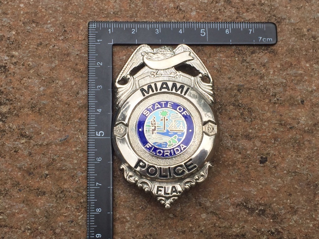 Miami badge - Etsy 日本 police MIAMI ポリスオフィサー 保安官ポリス