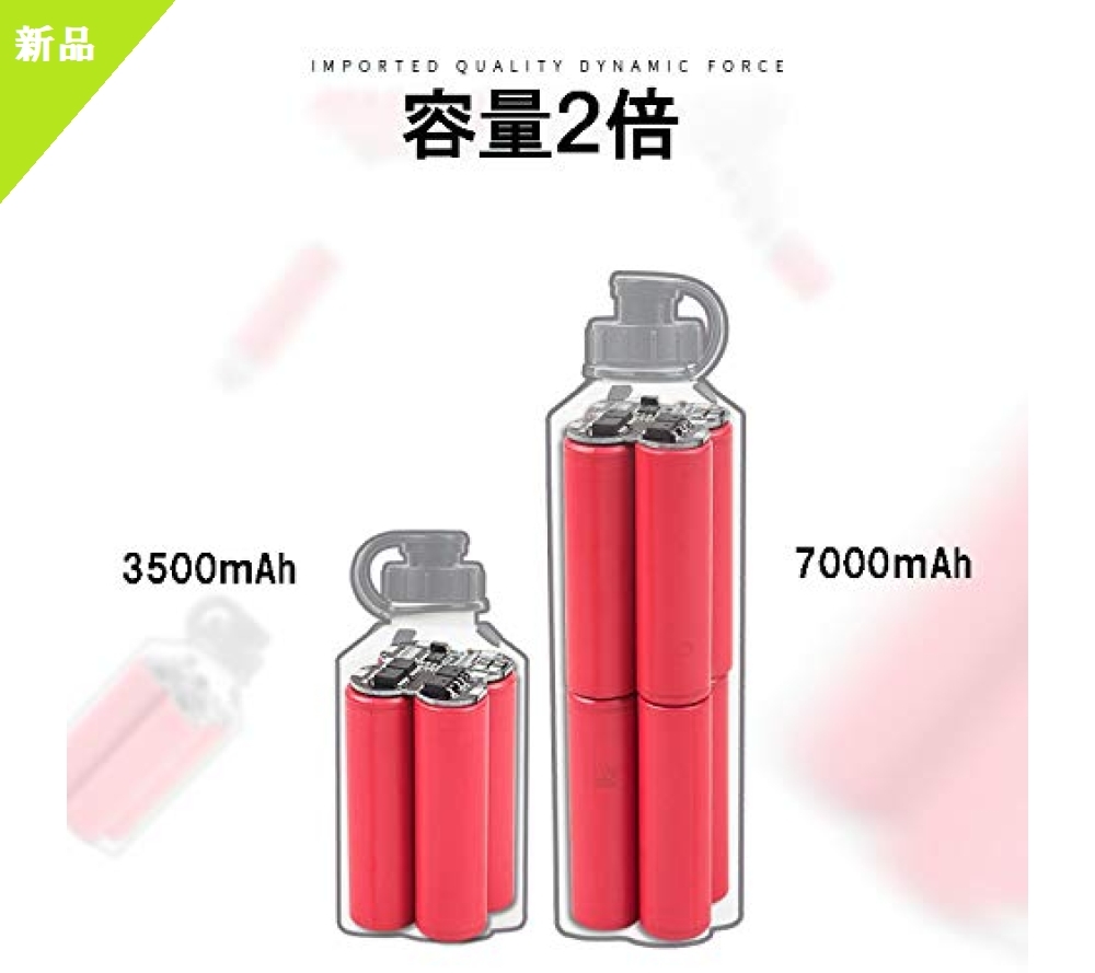 ☆新品☆色黒7000 YONGJING ダイワバッテリー ダイワ シマノ 電動リール用 スーパーリチウム 互換 BMバッテリー 本_3