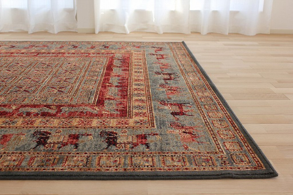 新作入荷，正規品 オールド デザイン モダン ラグ エジプト製 ウール マーク付 約 240cmх330cm 6畳 マルチグリーン(カーペット一般)｜売買されたオークション情報、yahooの商品情報をアーカイブ公開 - オークファ カーペット一般