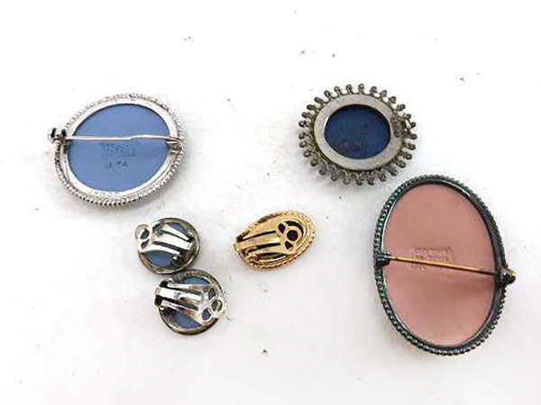 1円 ウェッジウッド ブローチ イヤリング ペンダントトップ ネックレス等 計10点セット HS643