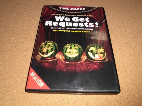 THE ALFEE We Get Requests One Night Summer Dream2012 DVD
