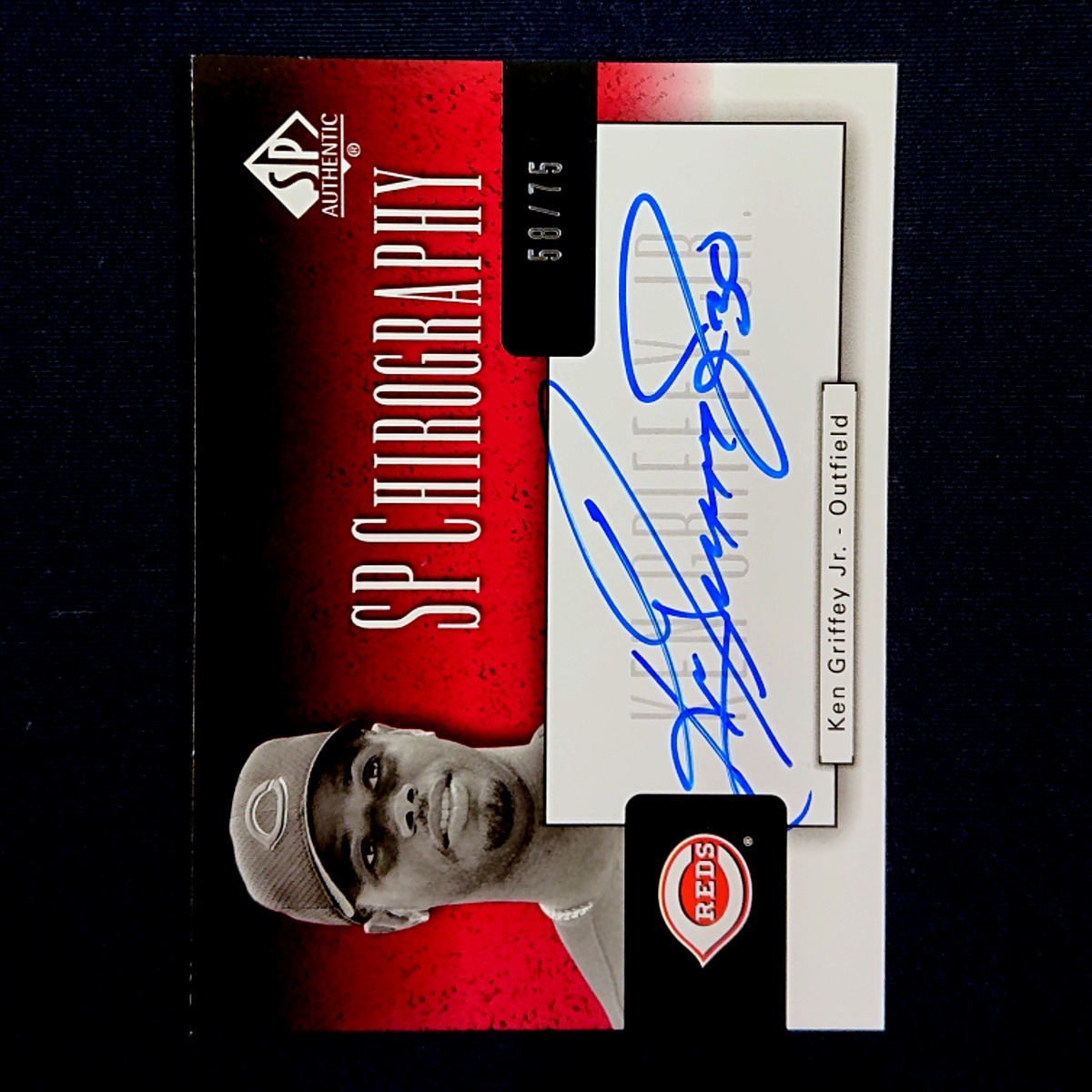 58/75 Auto card】 Ken Griffey Jr. UD Sp Authentic Chirography 
