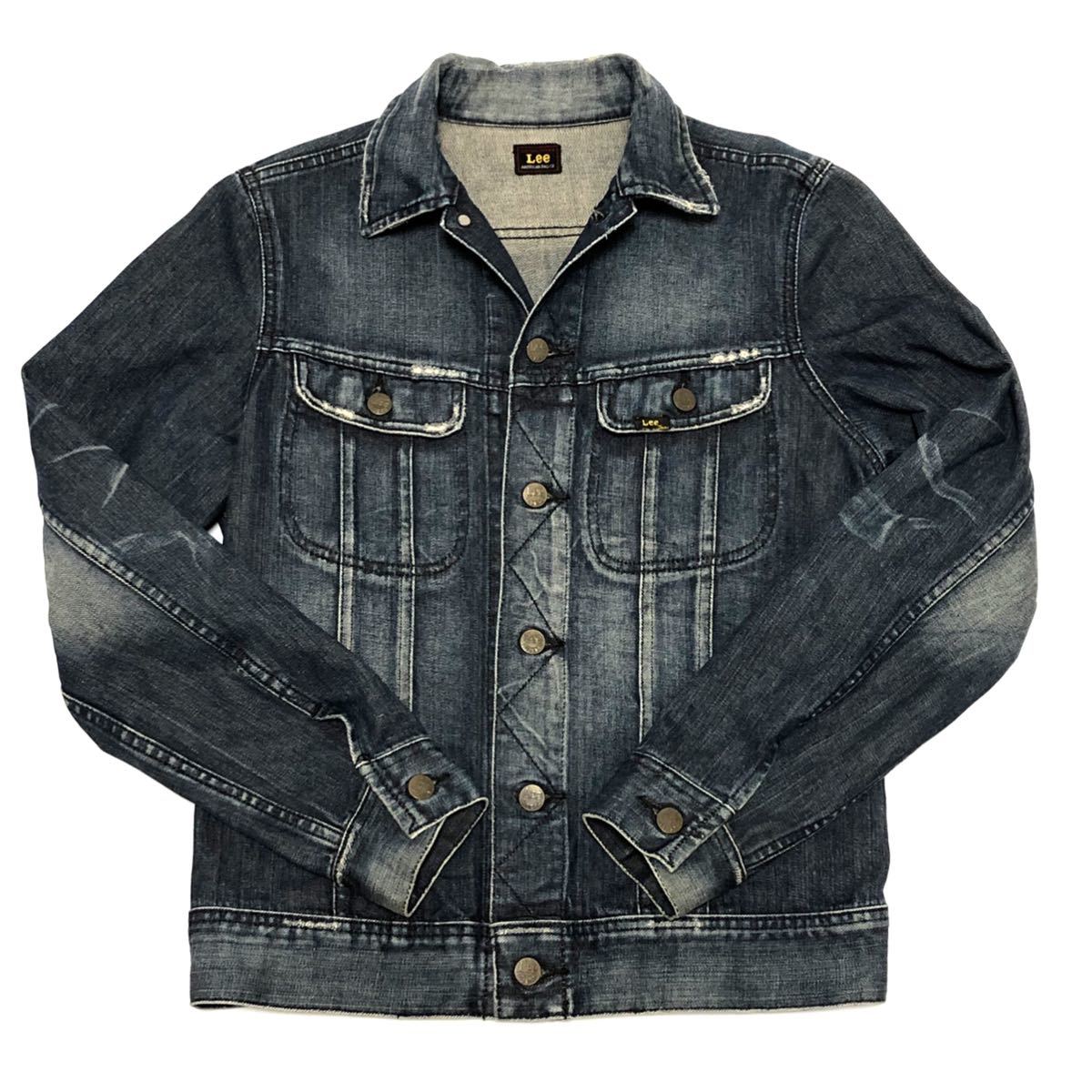 Mサイズ Lee リー JACKET デニムジャケットライダース Gジャン ボタン 