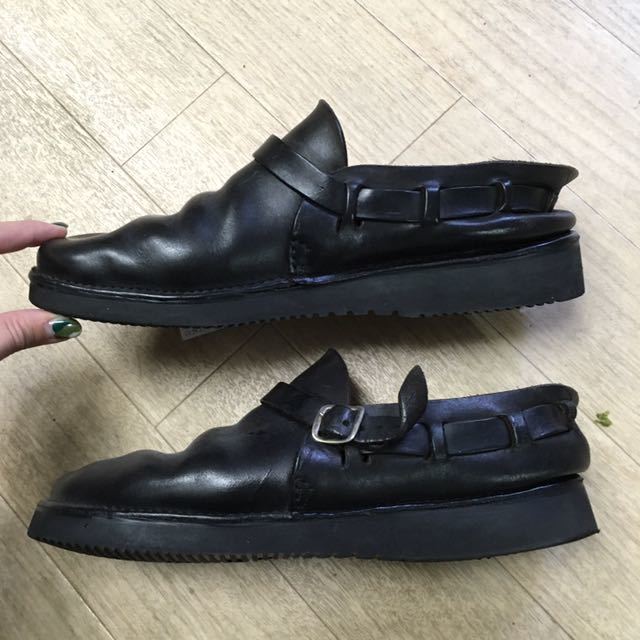 AURORA SHOES ミドルイングリッシュ レザー オーロラシューズ 8.5D 