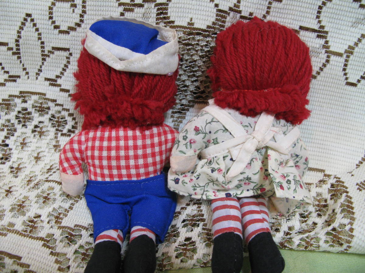 RAGGEDY ANN and Andy ラガディ・アン&アンディ ドール 人形 2体セット 