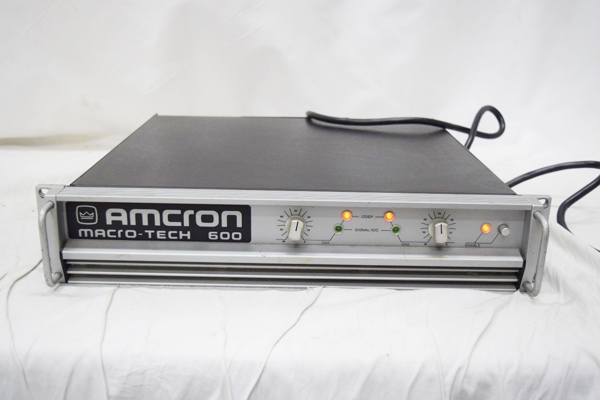 AMCRON アムクロン パワーアンプ MACRO-TECH 600/動作OK ③ AMCRON
