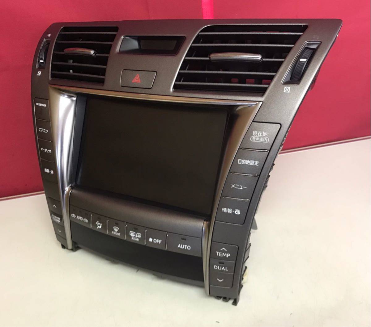 K0087 中古 レクサス LEXUS LS460 USF40 純正 マルチモニター ナビ