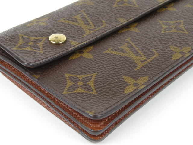 21036★1円スタート★本物★ヴィトン★LOUIS VUITTON★中極美品★アコルディオン★チェーン付★長財布★モノグラム★メンズ★レディース
