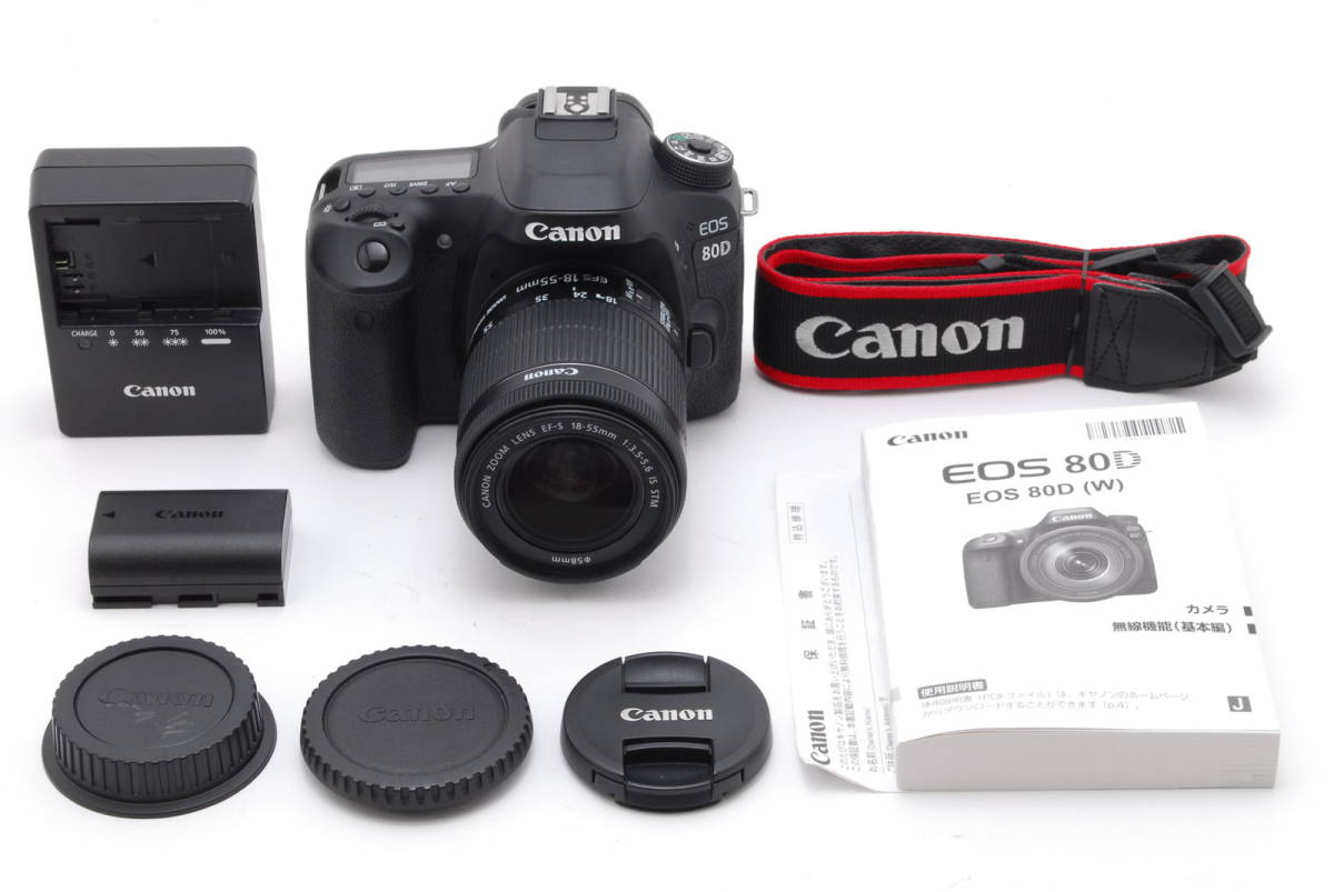 〇メーカー保証残あり〇 Canon キヤノン EOS 80D 18-55mmSTMレンズ