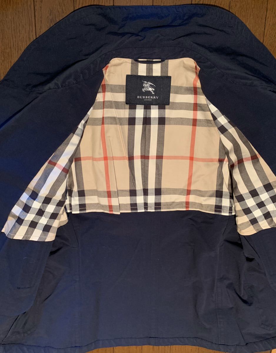 LONDON ロンドン BURBERRY バーバリー ネイビー コート ハーフコート