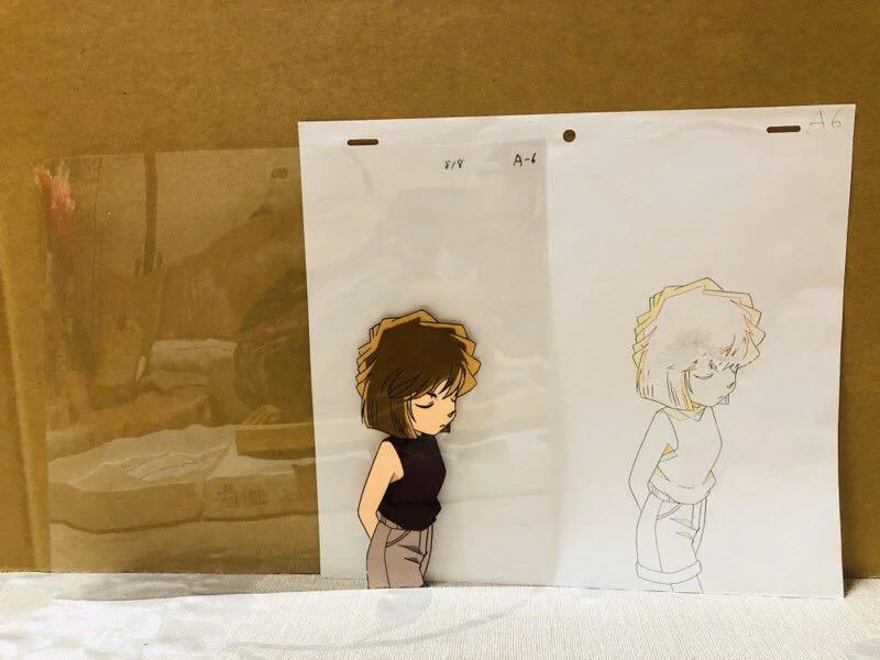 名探偵コナン 青山剛昌 灰原哀 直筆サイン色紙・額装付き◇非売品