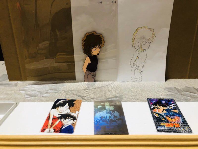 名探偵コナン 青山剛昌 灰原哀 直筆サイン色紙・額装付き◇非売品