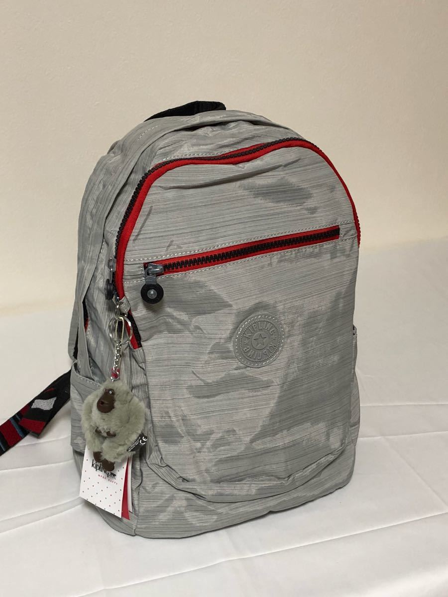  kipling キプリング バックパック リュックサック k15016 CLAS CHALLENGER タイシルク風のライトグレー(キプリング)｜売買されたオークション情報、yahooの商品情報をアーカイブ公開 - オークファン キプリング