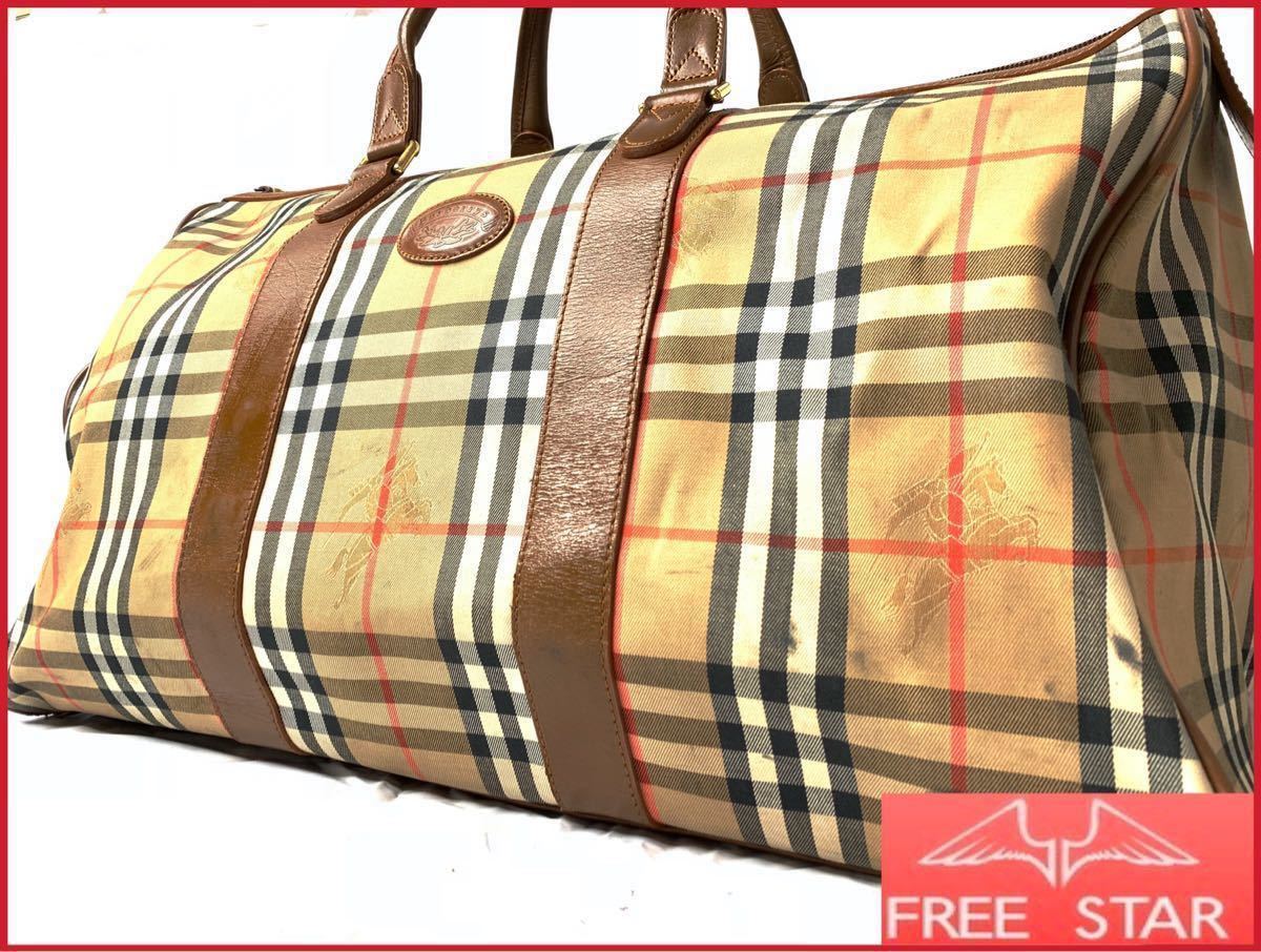 Burberrys ノバチェック ボストンバッグ 旅行鞄 即決☆Burberrys☆ボストンバッグ バーバリー ノバチェック 旅行