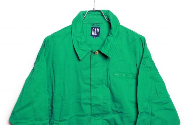 90's オールドギャップ GAP コットンジャケット 緑系 (XL) スイングトップ OLD 旧タグ 90年代