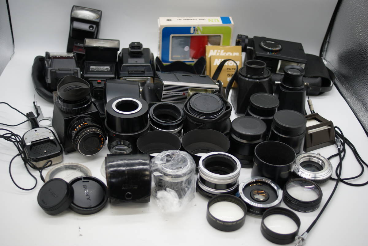 S2 Bronica 75mm ZENZA SQ-A+ZENZANON-S80mmF2.8 メディア ゼンザブロニカ Zenza Bronica◆ニコン Nikon◆オリンパス OLYMPUS◆Canon◆Rollei◆Sony◆カメラアクセサリーまとめ売り【中古】♯1107-4e