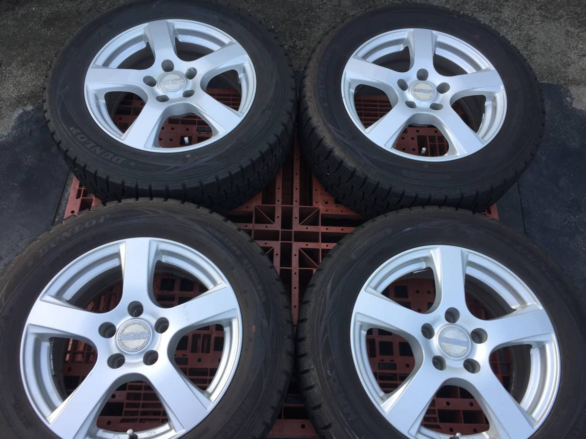 ☆多種多様 DUNLOP　VIOLENTアルミホイールと良山DUNLOP WINTER MAXX 215/60R16 4本セット☆