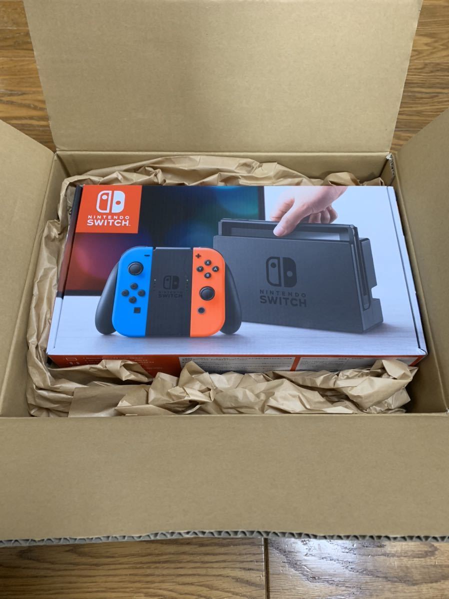 新品未使用】Nintendo Switch 本体 ニンテンドースイッチ ネオンブルー