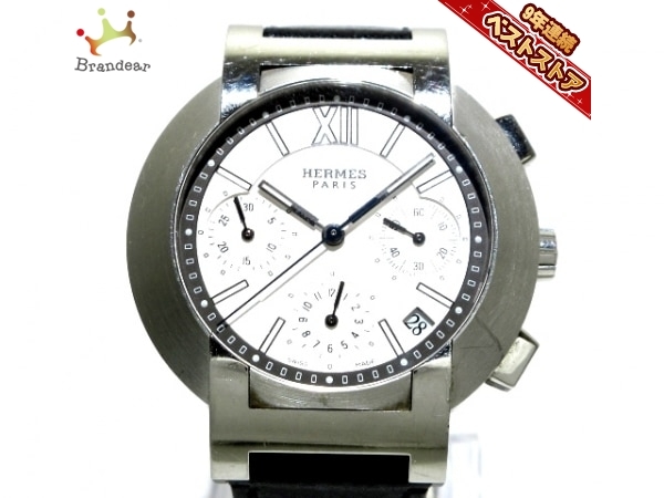 直売直送 HERMES(エルメス) 腕時計 ノマード クロノグラフ N01.910