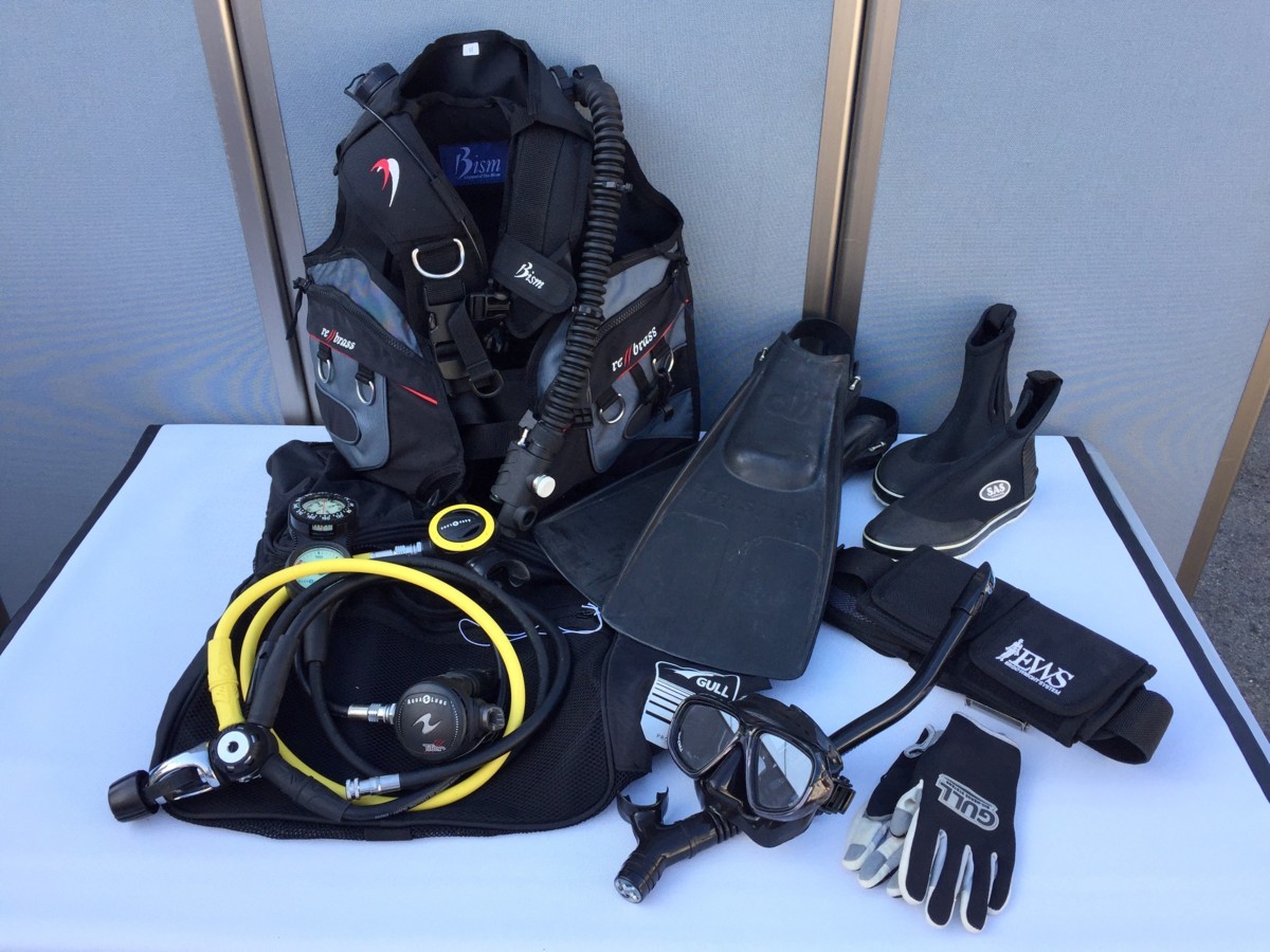 楽天市場】ダイビング 重器材セット 7番 *BCD TUSA BC-0103B *レギュ 