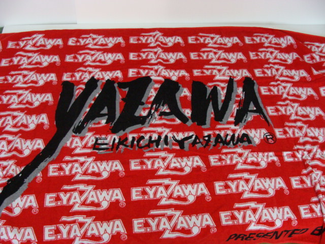 未使用品 矢沢永吉 スペシャルビーチタオル 赤 145×77センチ位