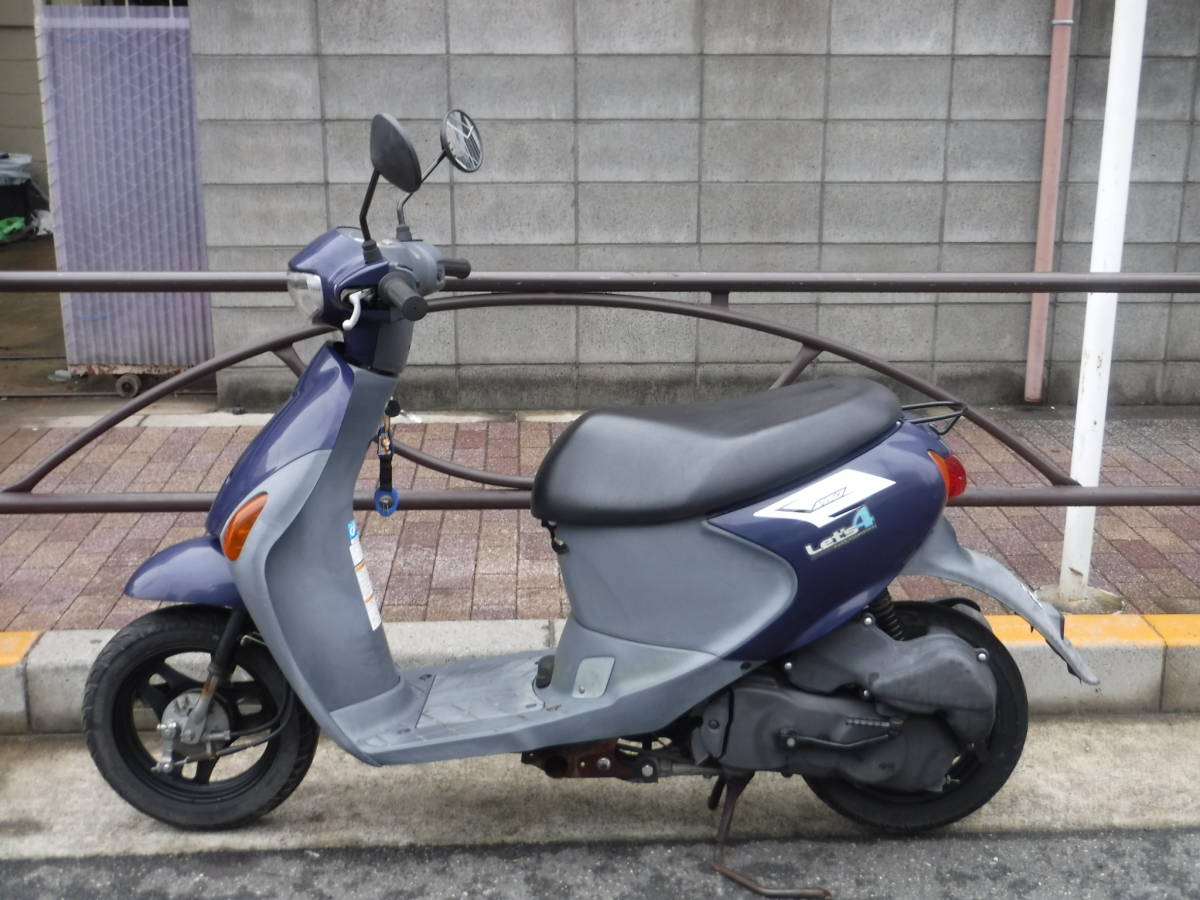 現状車 スズキ / SUZUKI レッツ4(CA45A) エンジン始動 売り切り1円
