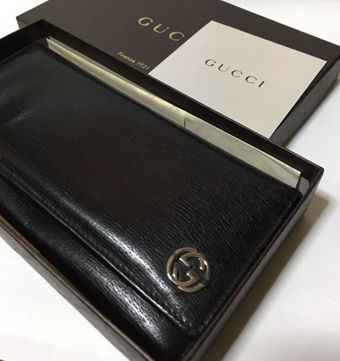 長財布 GUCCI 二つ折り グッチ 超良品！ 財布 インターロッキングGG