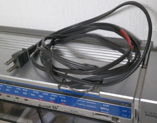昭和レトロ SHARP GF-490R ダブルカセットデッキ SHARP シャープ GF