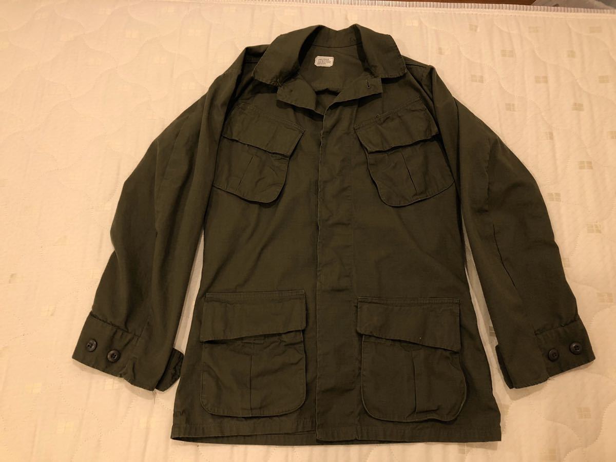 着丈短め個体 XS ジャングルファティーグジャケット 米軍実物 アメリカ軍 デッドストック ビンテージ ヴィンテージ ベトナム リゾルト MIDA