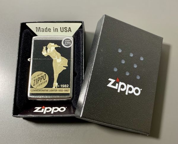  ◆ZIPPO◆/未使用/Windy Girl/2019/ウィンディ/ジッポー/オイルライター/Satin Chrome/1932-1982