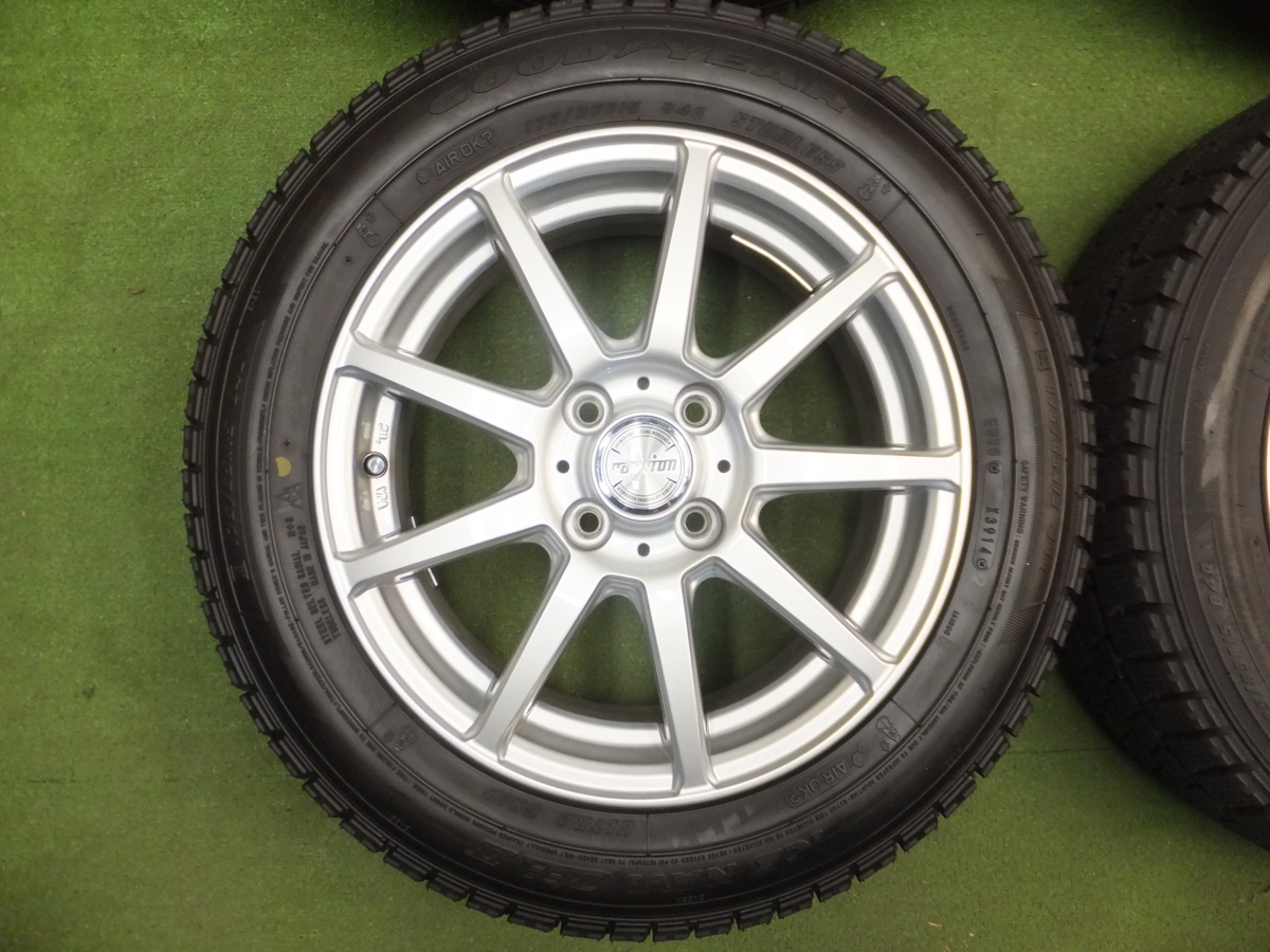 超バリ溝！キレイ！ほぼ10分★スタッドレス 175/65R15 グッドイヤー アイスナビ ZEA2 ravrion weds ラブリオン ウェッズ 15インチ★