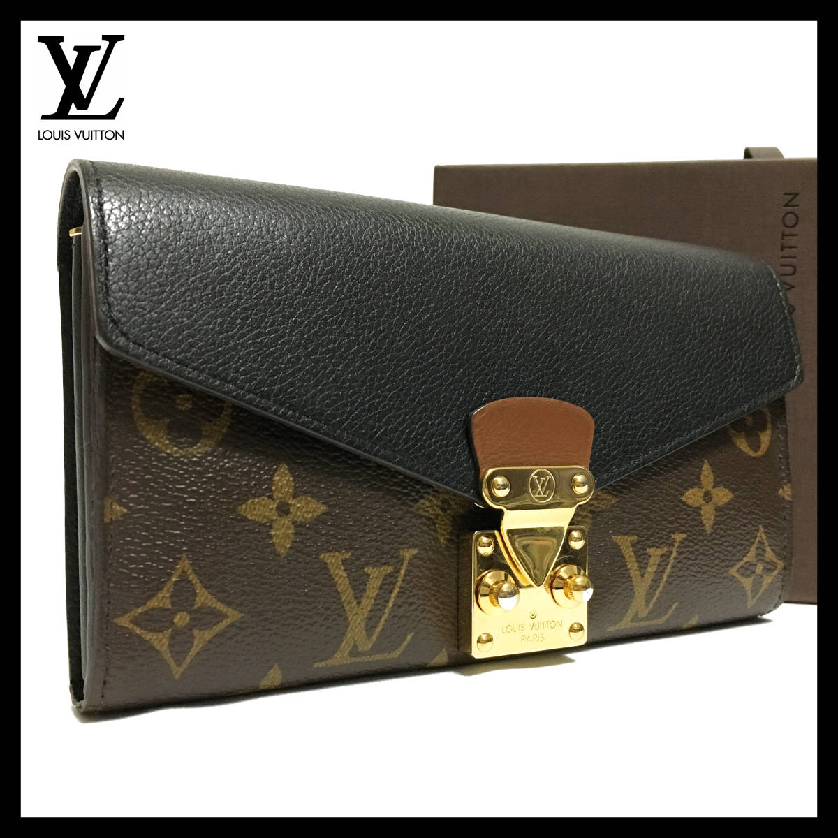 LOUIS ポルトフォイユ VUITTONルイヴィトン『モノグラム リサ VUITTON 
