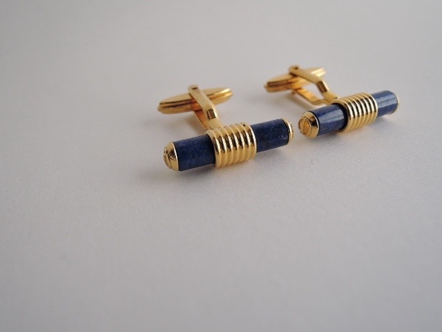 ラピスラズリ ダンヒル カフス カフリンクス dunhill Dunhill シルバー