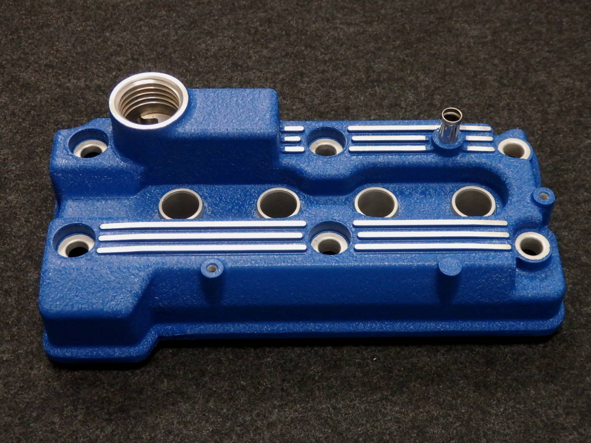 ステラ/ヴィヴィオ/プレオ DOHC ヘッドカバー/タペットカバー EN07 結晶塗装 （要交換）青