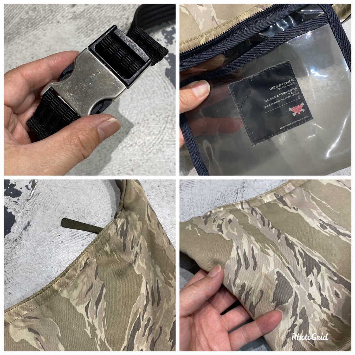 01aw DAVF期 UNDERCOVER アンダーカバー カモ ショルダー バッグ 