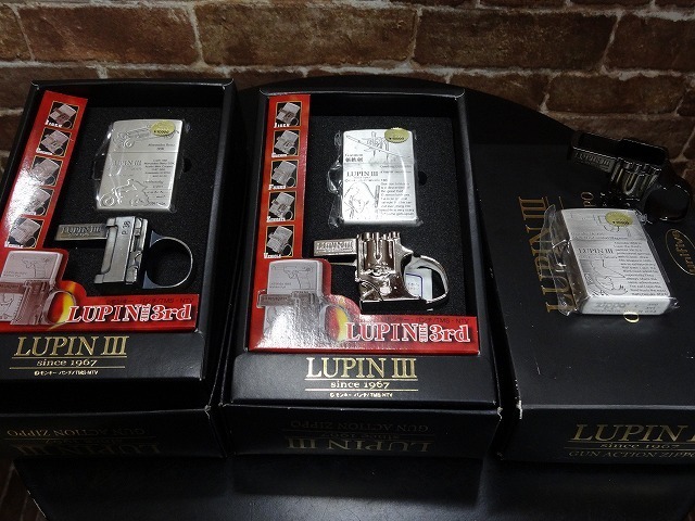 大得価，2026 ZIPPO/ジッポー LUPIN/ルパン三世 ガンアクション 6点フルセット(アニメーション、ヒーロー)｜売買されたオークション情報、yahooの商品情報をアーカイブ公開 - オークファン Zippo