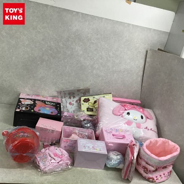 1円～ 同梱不可 /ジャンク マイメロ ライトアップクッション、マルチポーチ、トッピー&クッピーのみずあそびセット（大）他